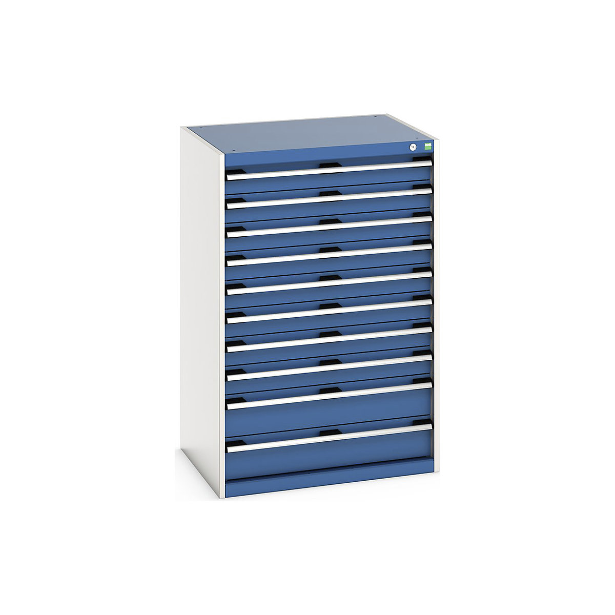 Bott Cubio Cabinets | 800mm Wide, Bott Cubio Cabinets | 800mm Wide, Bott Cubio Cabinet | 10 Drawers | 1200h x 800w x 650d mm | Blue-0