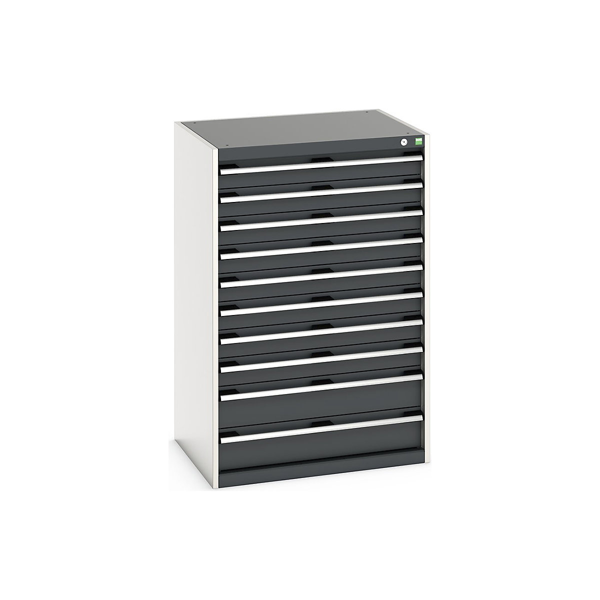 Bott Cubio Cabinets | 800mm Wide, Bott Cubio Cabinets | 800mm Wide, Bott Cubio Cabinet | 10 Drawers | 1200h x 800w x 650d mm | Dark Grey-0