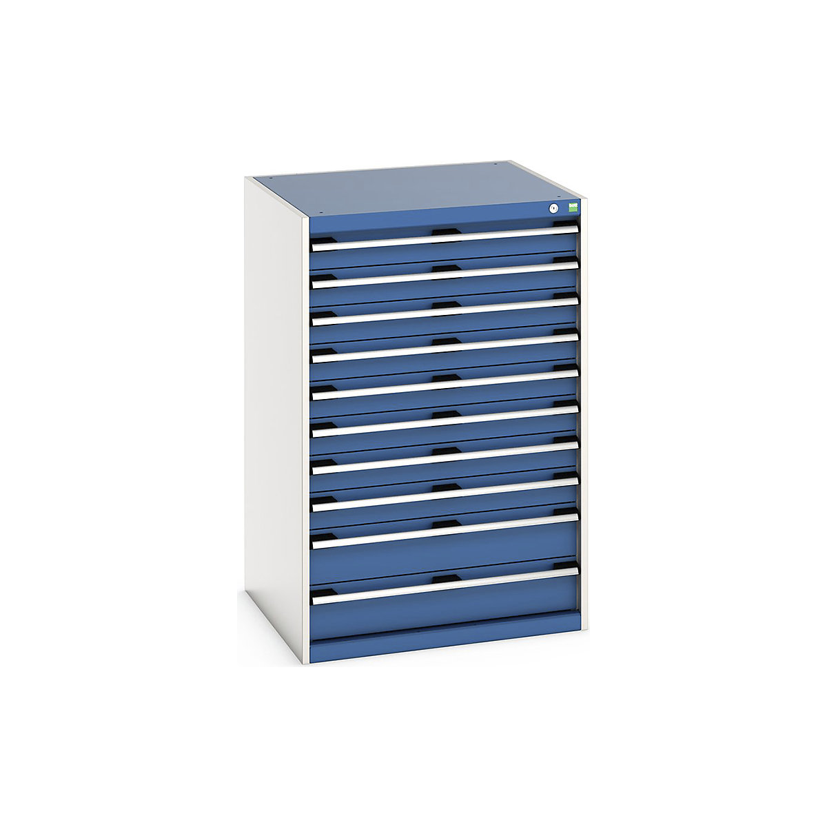 Bott Cubio Cabinets | 800mm Wide, Bott Cubio Cabinets | 800mm Wide, Bott Cubio Cabinet | 10 Drawers | 1200h x 800w x 750d mm | Blue-0
