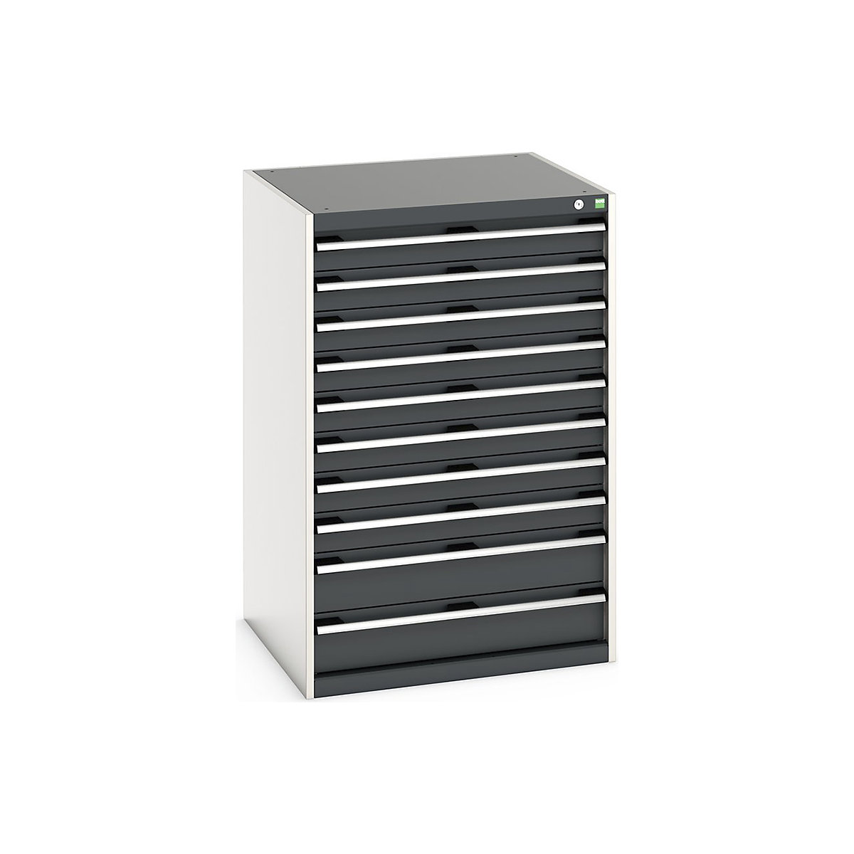 Bott Cubio Cabinets | 800mm Wide, Bott Cubio Cabinets | 800mm Wide, Bott Cubio Cabinet | 10 Drawers | 1200h x 800w x 750d mm | Dark Grey-0