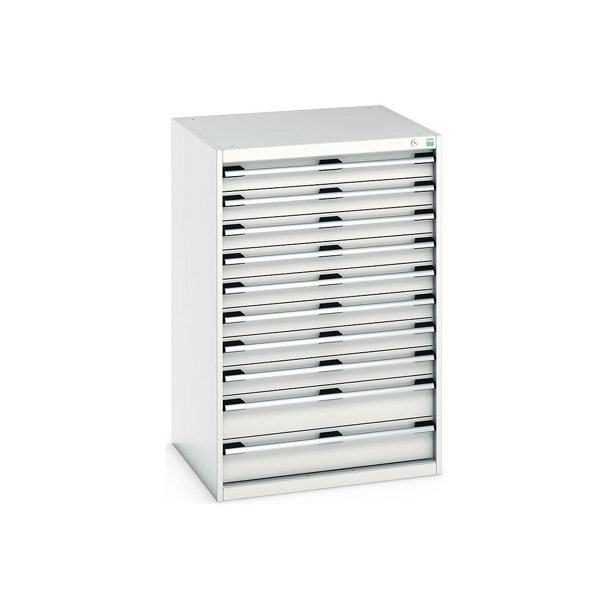 Bott Cubio Cabinets | 800mm Wide, Bott Cubio Cabinets | 800mm Wide, Bott Cubio Cabinet | 10 Drawers | 1200h x 800w x 750d mm | Light Grey-0