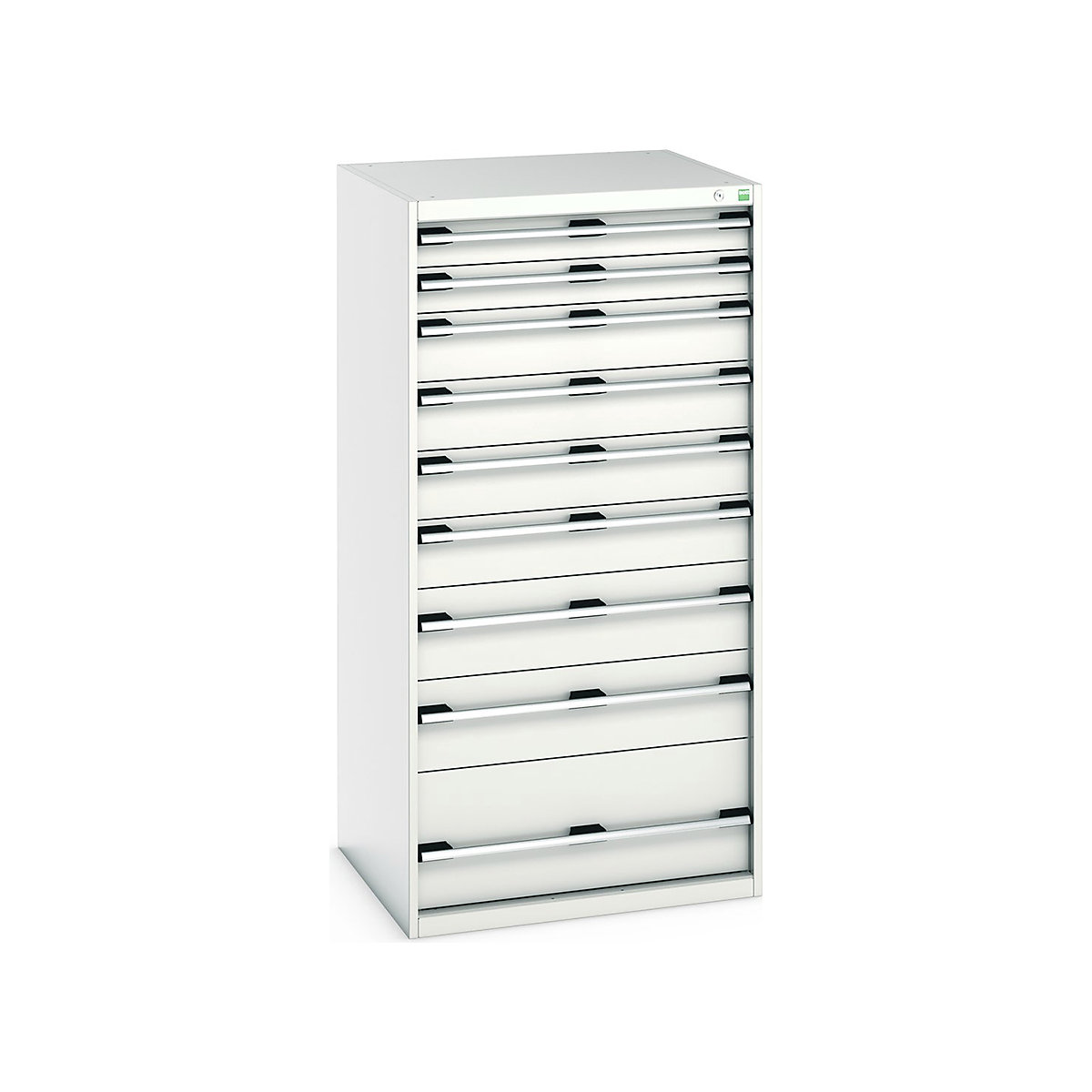 Bott Cubio Cabinets | 800mm Wide, Bott Cubio Cabinets | 800mm Wide, Bott Cubio Cabinet | 9 Drawers | 1600h x 800w x 750d mm | Light Grey-0