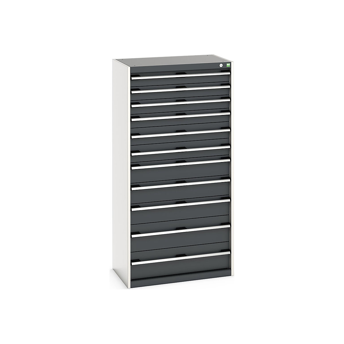 Bott Cubio Cabinets | 800mm Wide, Bott Cubio Cabinets | 800mm Wide, Bott Cubio Cabinet | 11 Drawers | 1600h x 800w x 525d mm | Dark Grey-0