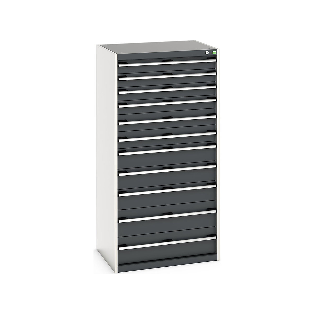 Bott Cubio Cabinets | 800mm Wide, Bott Cubio Cabinets | 800mm Wide, Bott Cubio Cabinet | 11 Drawers | 1600h x 800w x 650d mm | Dark Grey-0