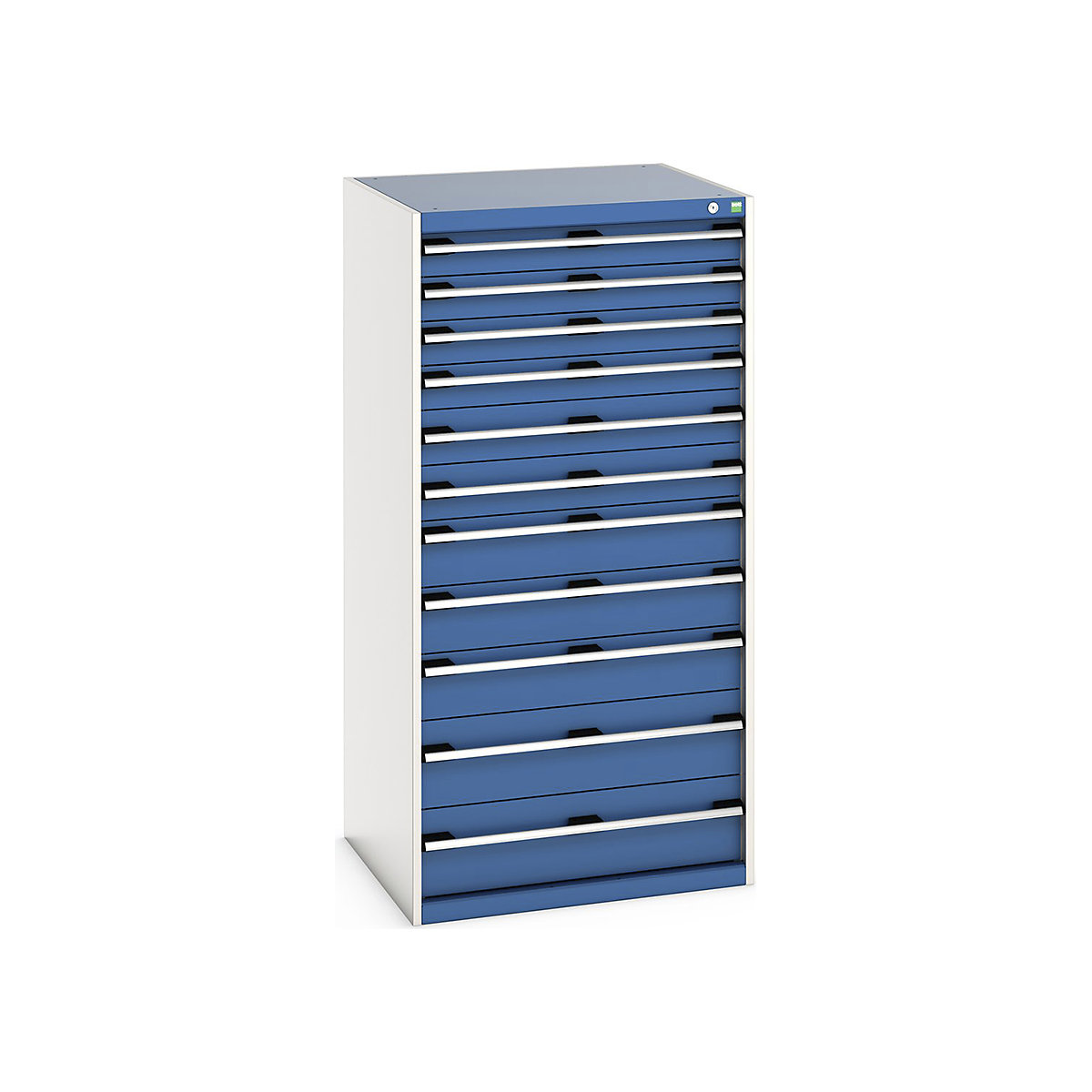 Bott Cubio Cabinets | 800mm Wide, Bott Cubio Cabinets | 800mm Wide, Bott Cubio Cabinet | 11 Drawers | 1600h x 800w x 750d mm | Blue-0