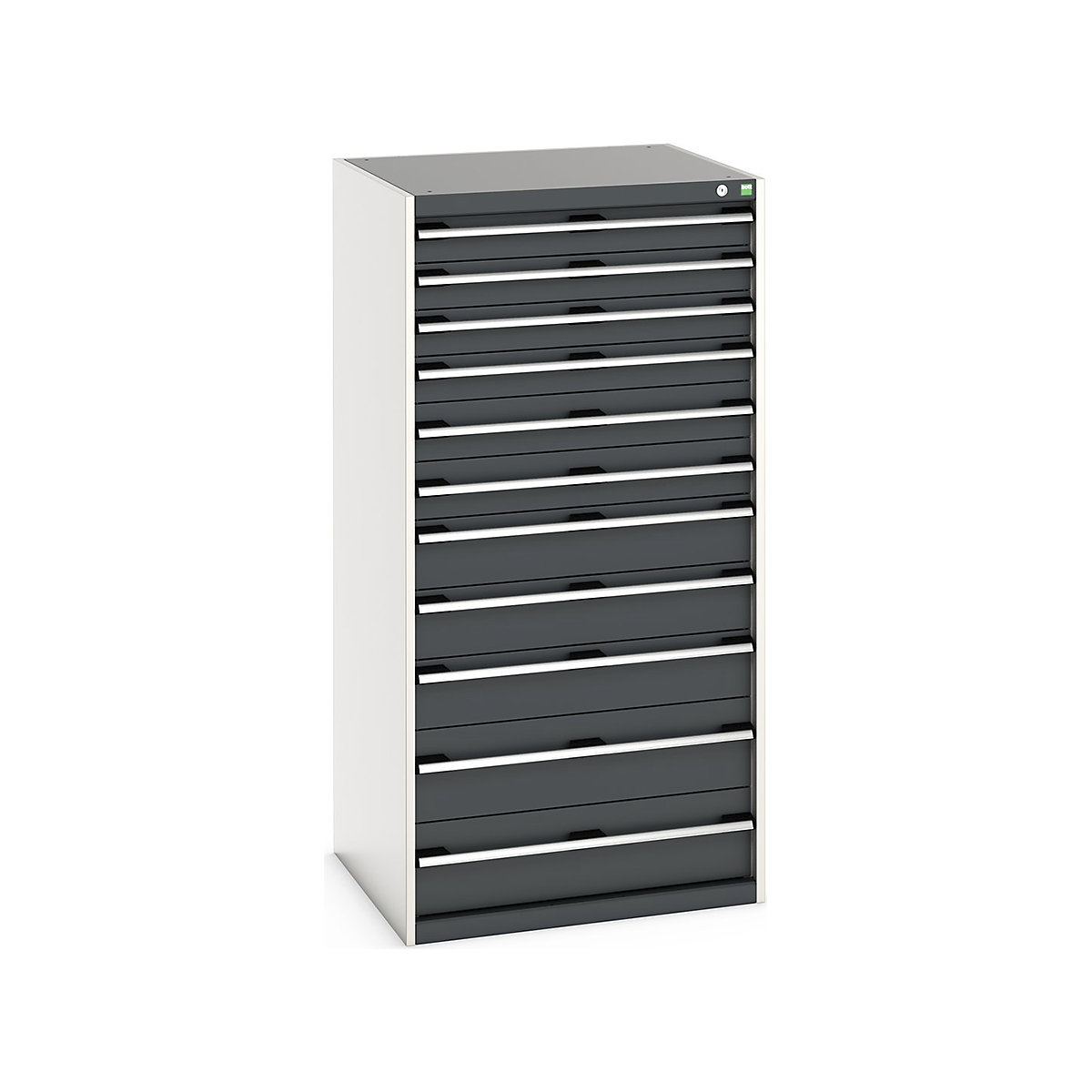 Bott Cubio Cabinets | 800mm Wide, Bott Cubio Cabinets | 800mm Wide, Bott Cubio Cabinet | 11 Drawers | 1600h x 800w x 750d mm | Dark Grey-0