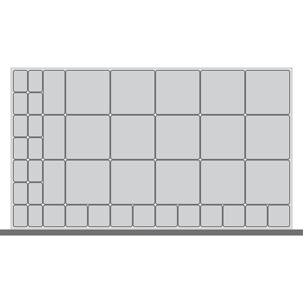 Bott Cubio Plastic Drawer Boxes, Bott Cubio Plastic Drawer Boxes, Bott Cubio Drawer Plastic Boxes | 75h x 1050w x 650d mm | Set C-0