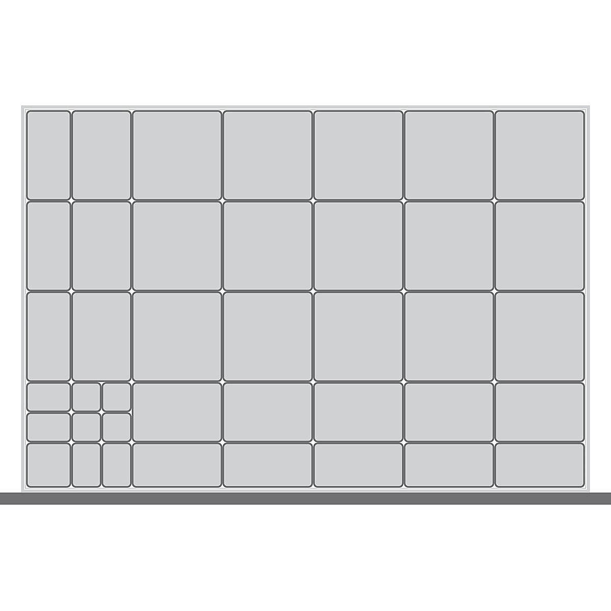 Bott Cubio Plastic Drawer Boxes, Bott Cubio Plastic Drawer Boxes, Bott Cubio Drawer Plastic Boxes | 75h x 1050w x 750d mm | Set B-0
