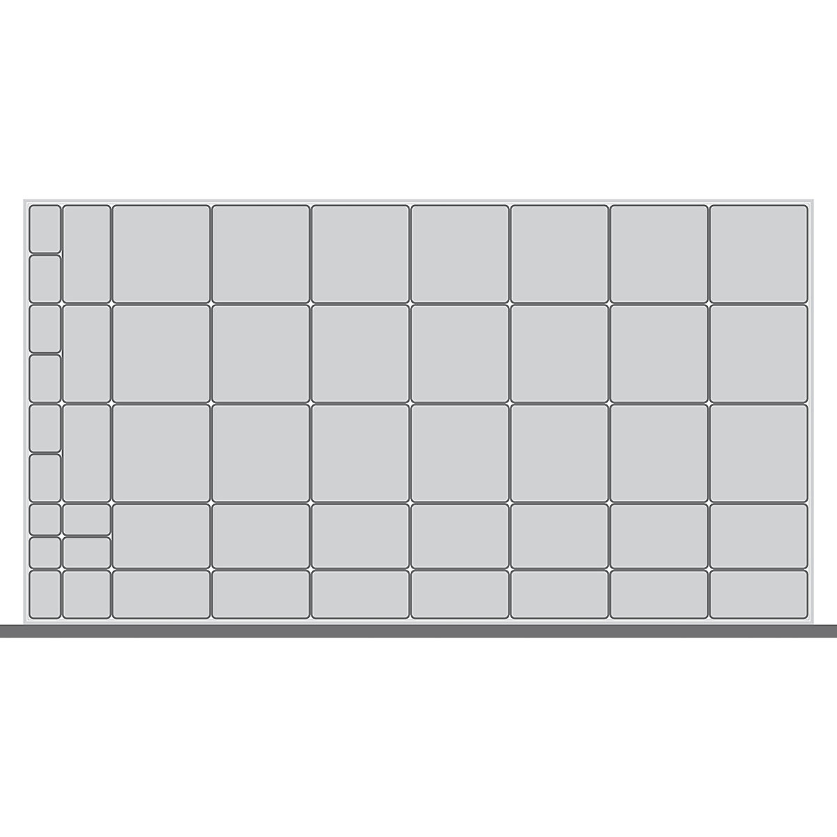 Bott Cubio Plastic Drawer Boxes, Bott Cubio Plastic Drawer Boxes, Bott Cubio Drawer Plastic Boxes | 75h x 1300w x 750d mm | Set B-0