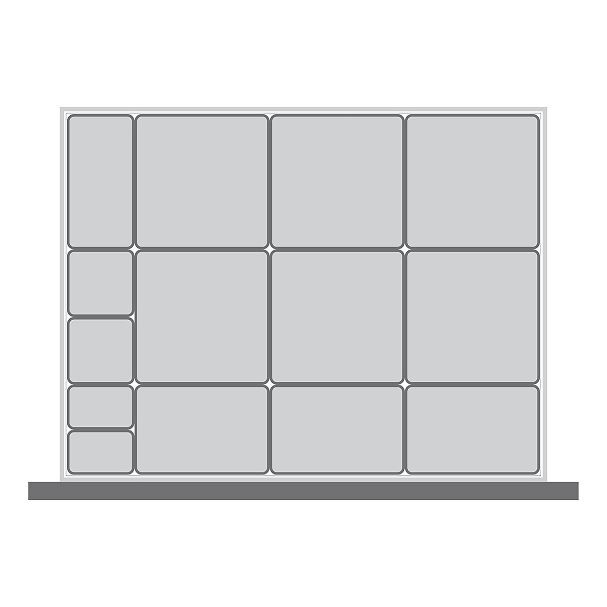 Bott Cubio Plastic Drawer Boxes, Bott Cubio Plastic Drawer Boxes, Bott Cubio Drawer Plastic Boxes | 100h x 650w x 525d mm | Set B-0