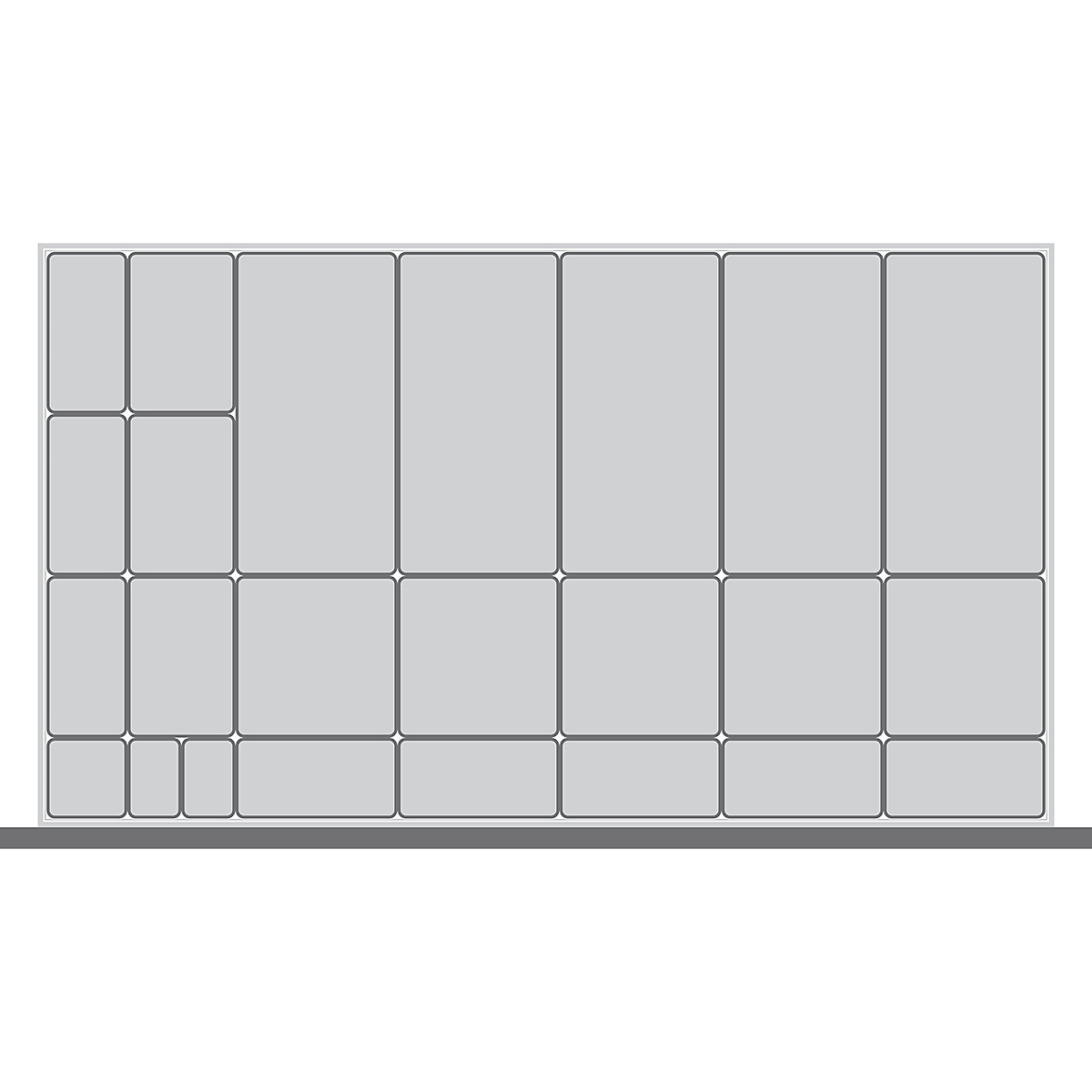 Bott Cubio Plastic Drawer Boxes, Bott Cubio Plastic Drawer Boxes, Bott Cubio Drawer Plastic Boxes | 100h x 1050w x 650d mm | Set A-0