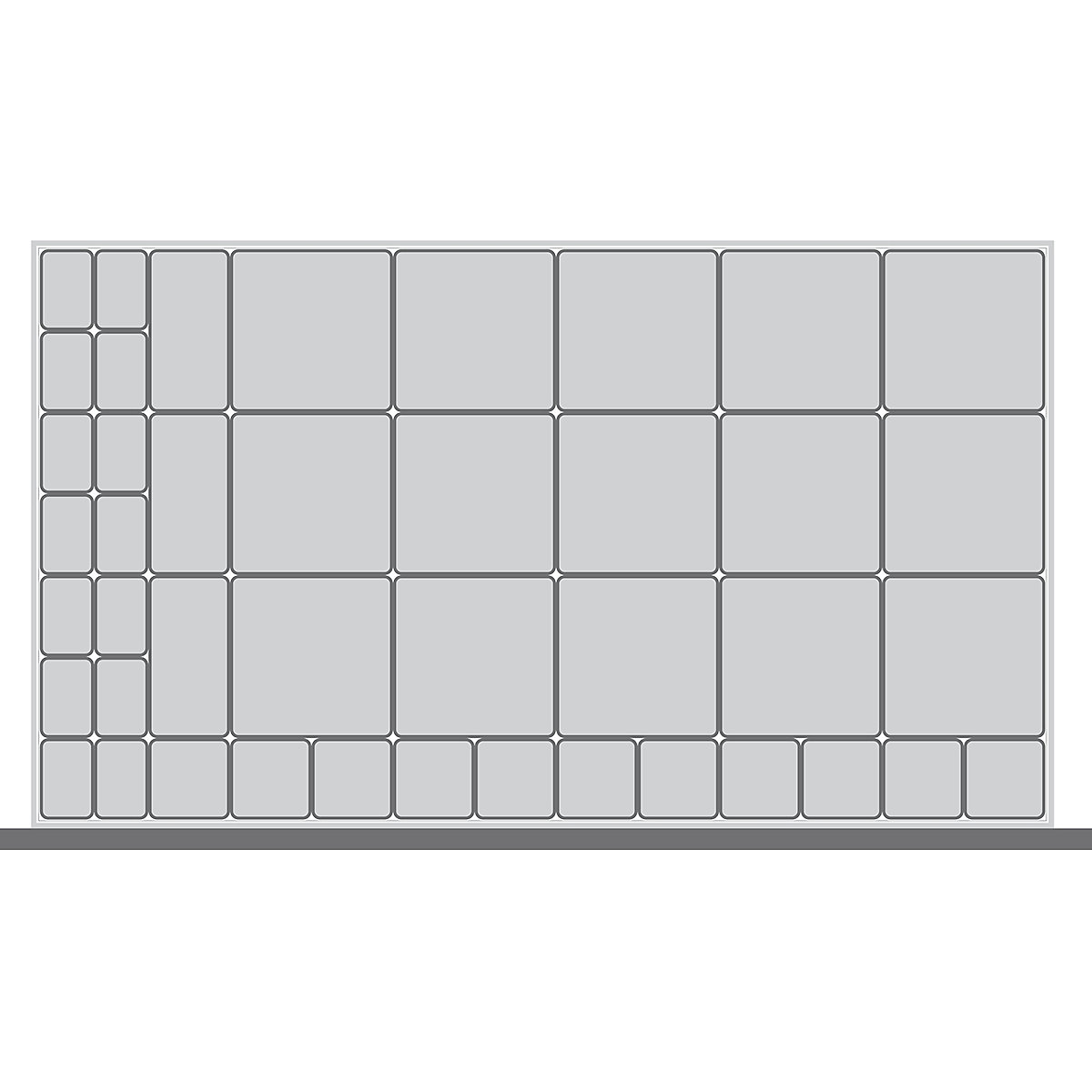 Bott Cubio Plastic Drawer Boxes, Bott Cubio Plastic Drawer Boxes, Bott Cubio Drawer Plastic Boxes | 100h x 1050w x 650d mm | Set C-0