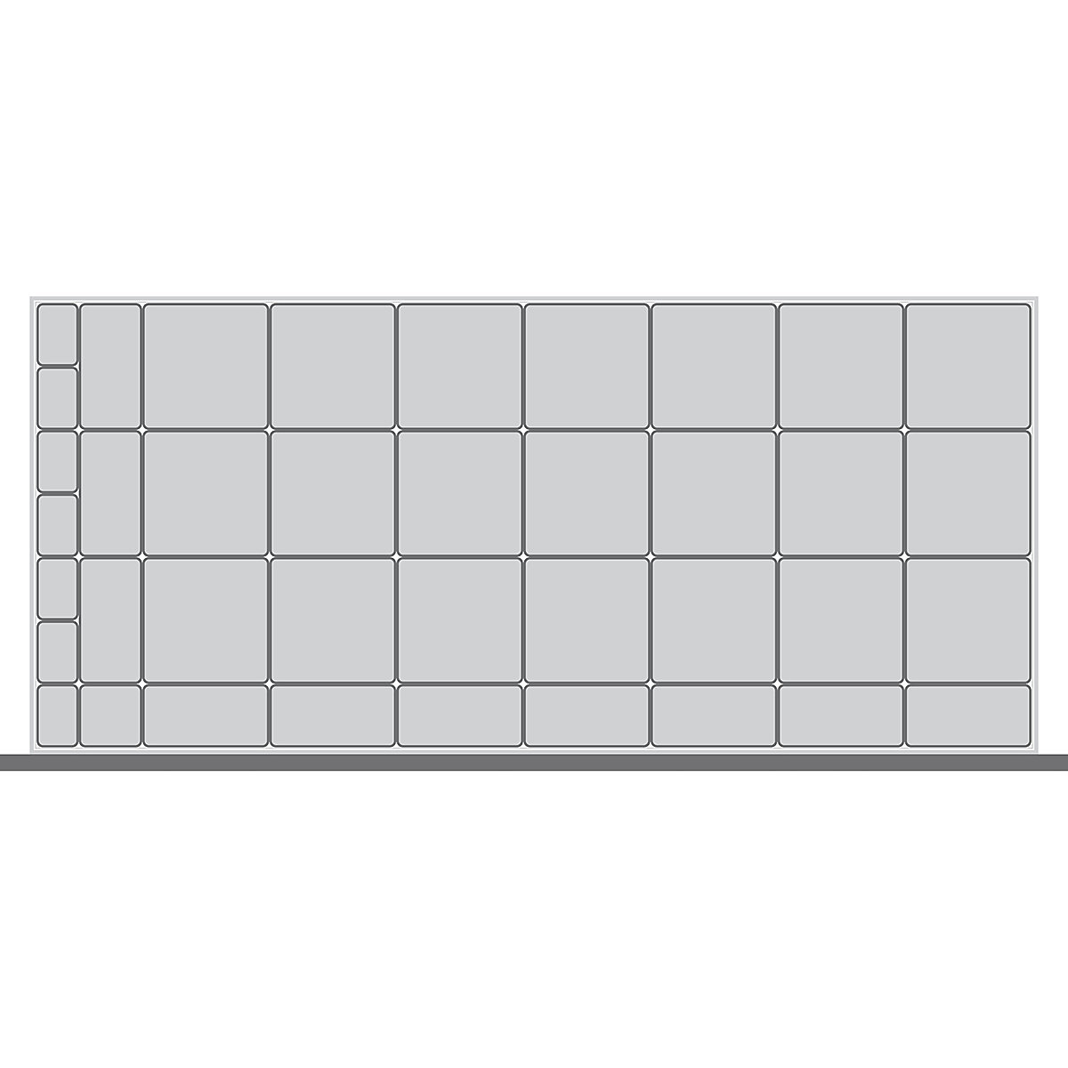 Bott Cubio Plastic Drawer Boxes, Bott Cubio Plastic Drawer Boxes, Bott Cubio Drawer Plastic Boxes | 100h x 1300w x 650d mm | Set B-0