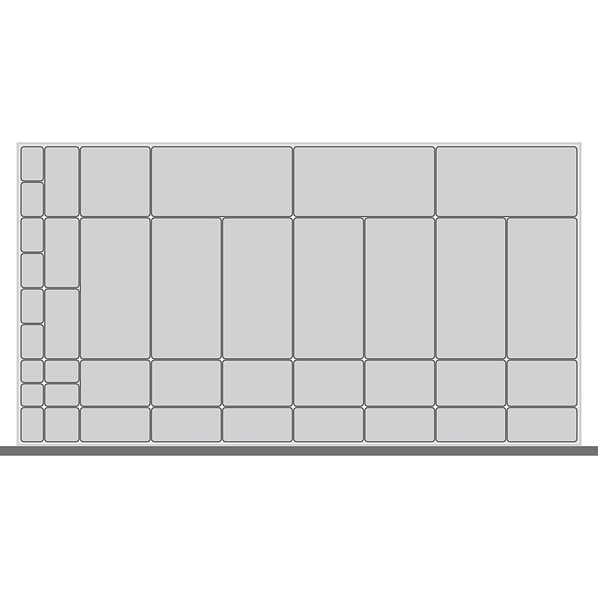 Bott Cubio Plastic Drawer Boxes, Bott Cubio Plastic Drawer Boxes, Bott Cubio Drawer Plastic Boxes | 100h x 1300w x 750d mm | Set A-0