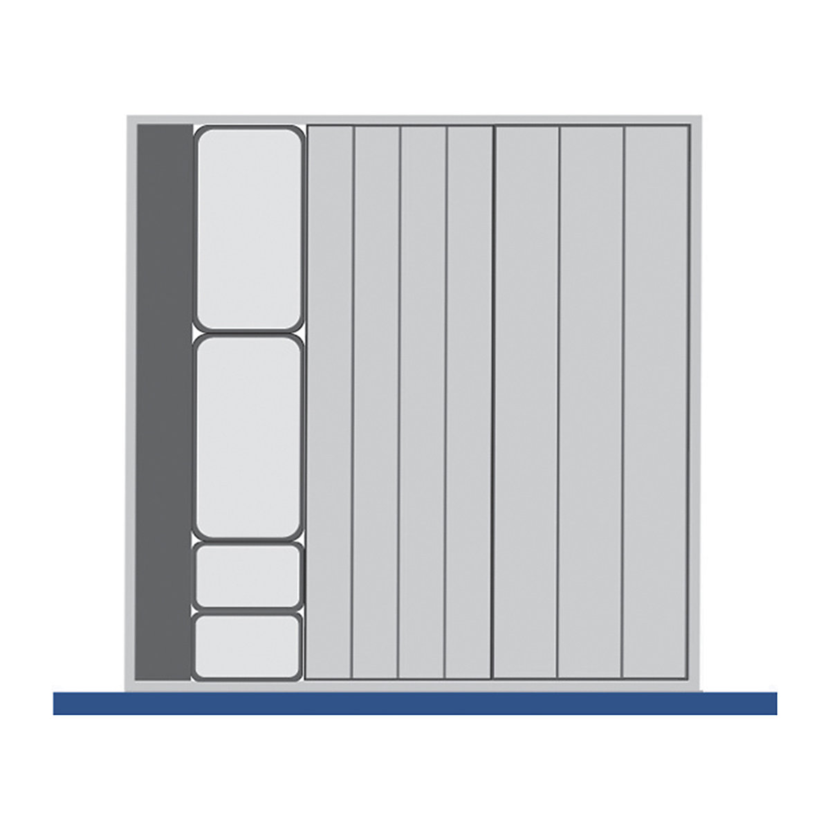Bott Cubio Plastic Drawer Trays, Bott Cubio Plastic Drawer Trays, Bott Cubio Drawer Plastic Trays | 75h x 525w x 525d mm | Set B-0