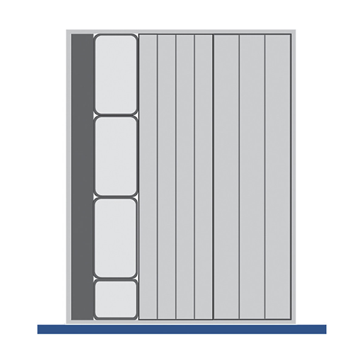 Bott Cubio Plastic Drawer Trays, Bott Cubio Plastic Drawer Trays, Bott Cubio Drawer Plastic Trays | 75h x 525w x 650d mm | Set B-0