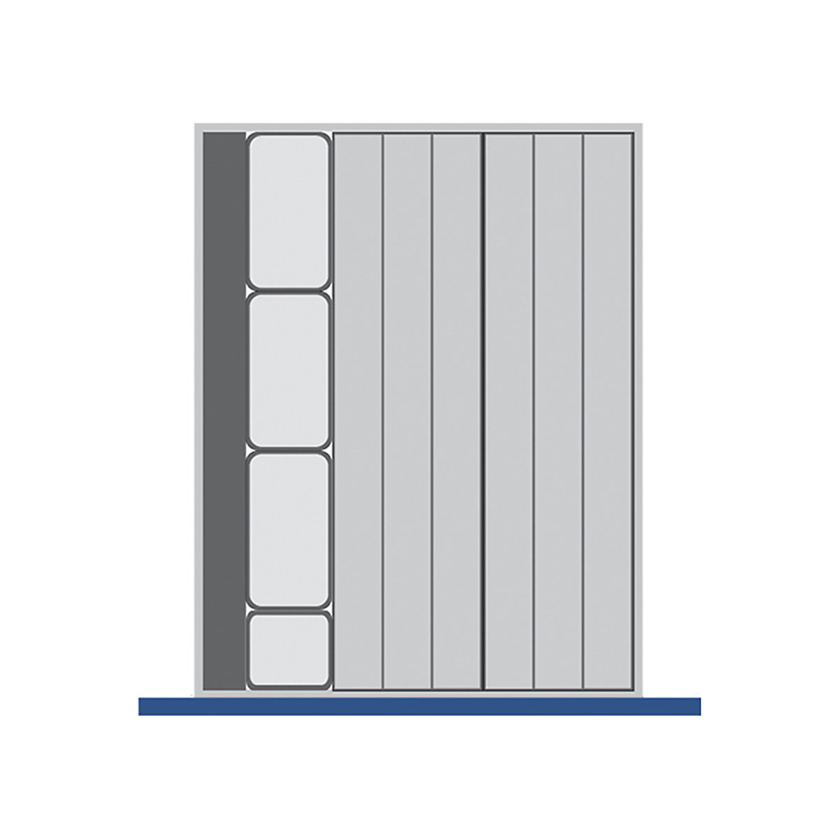 Bott Cubio Plastic Drawer Trays, Bott Cubio Plastic Drawer Trays, Bott Cubio Drawer Plastic Trays | 75h x 525w x 650d mm | Set C-0