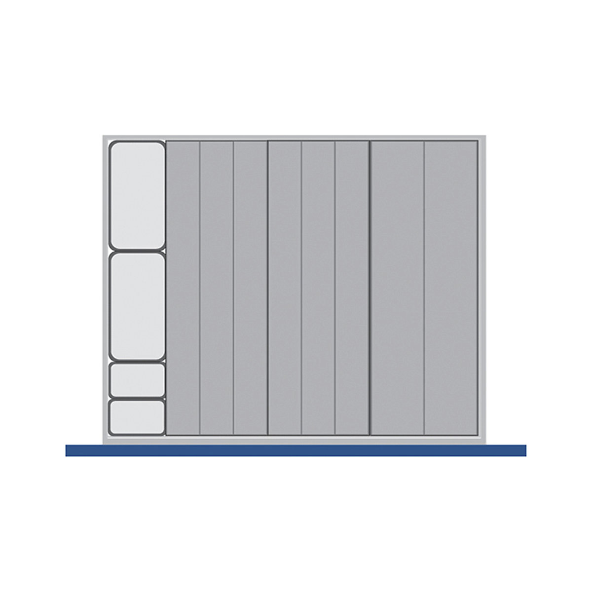 Bott Cubio Plastic Drawer Trays, Bott Cubio Plastic Drawer Trays, Bott Cubio Drawer Plastic Trays | 75h x 650w x 525d mm | Set B-0