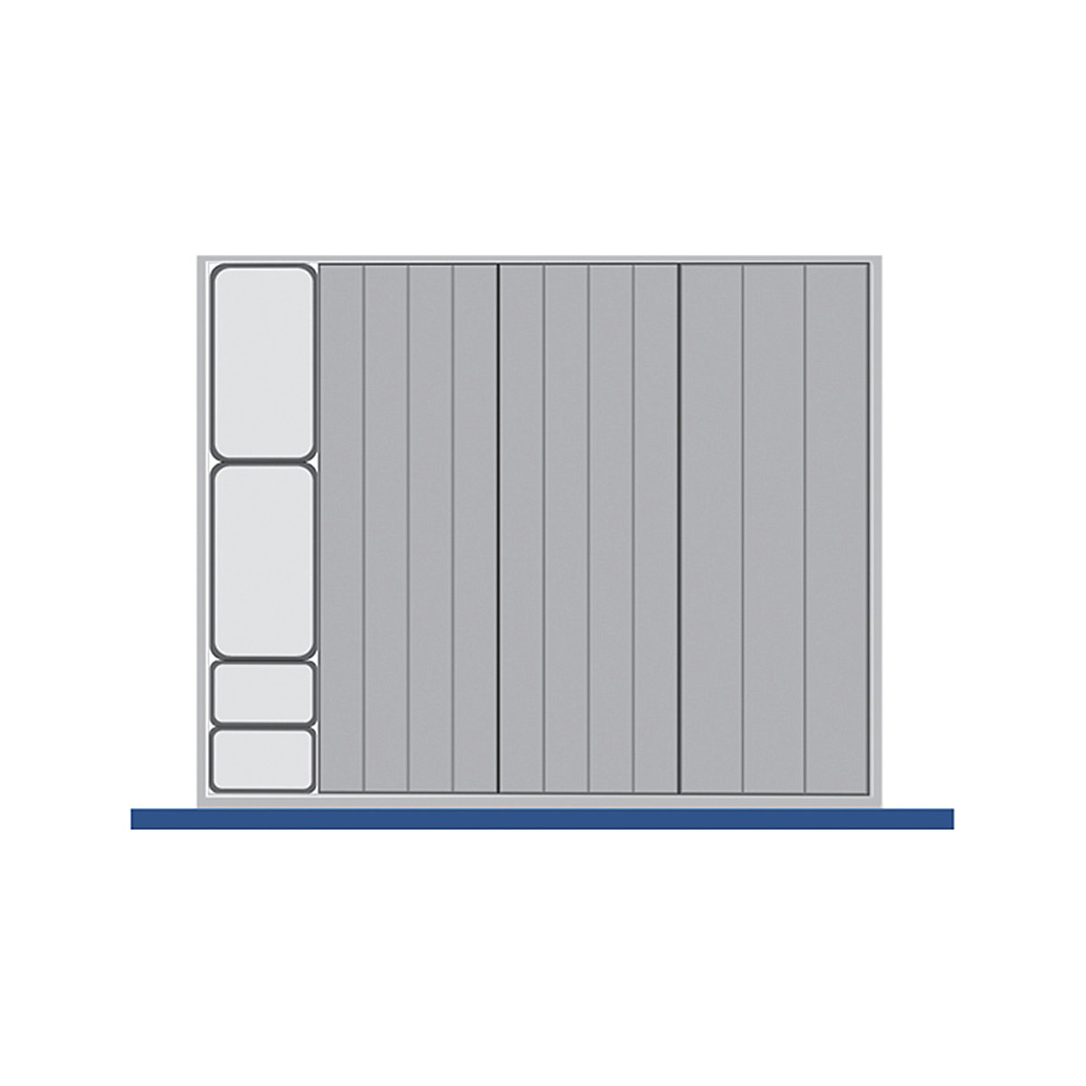 Bott Cubio Plastic Drawer Trays, Bott Cubio Plastic Drawer Trays, Bott Cubio Drawer Plastic Trays | 75h x 650w x 525d mm | Set C-0
