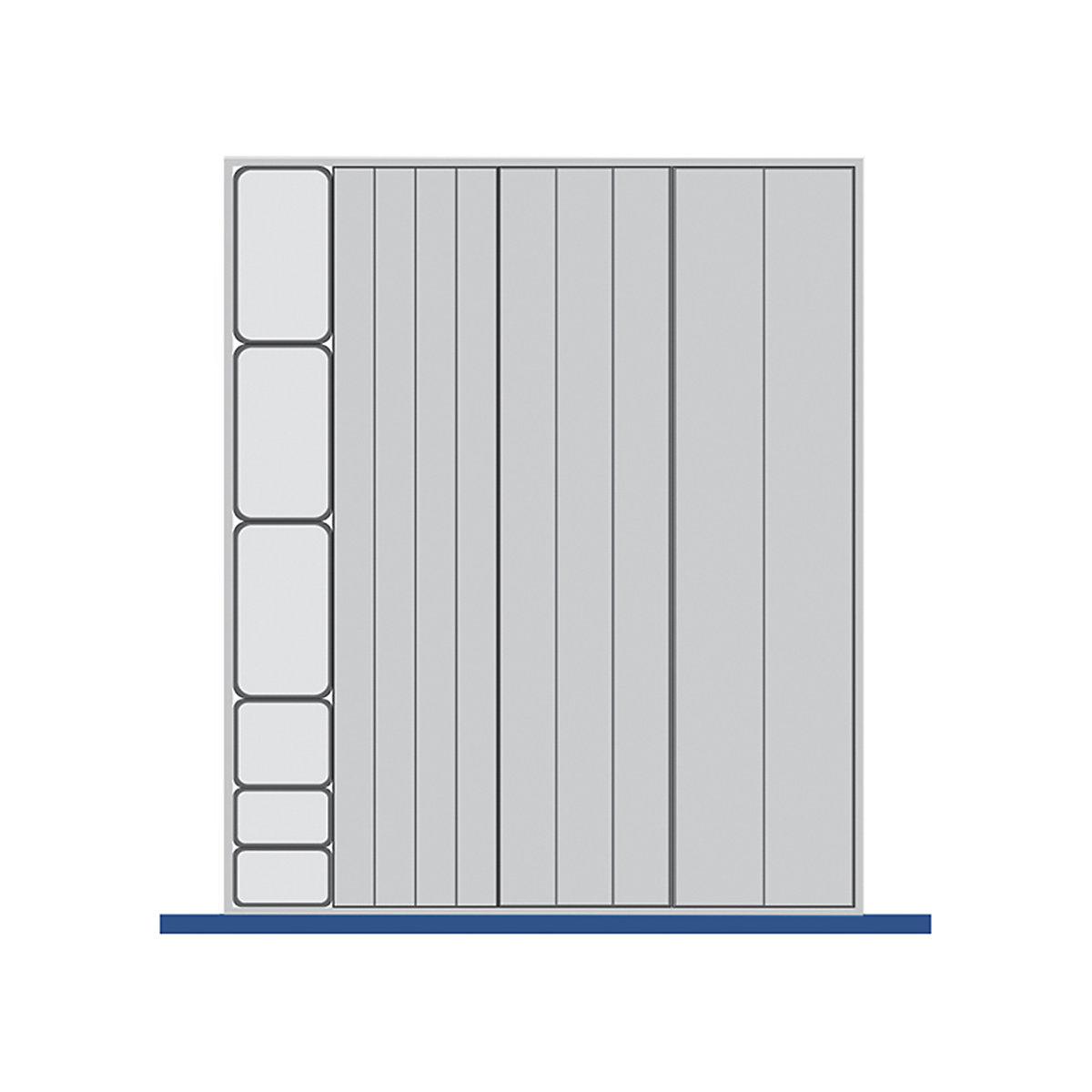Bott Cubio Plastic Drawer Trays, Bott Cubio Plastic Drawer Trays, Bott Cubio Drawer Plastic Trays | 75h x 650w x 750d mm | Set A-0