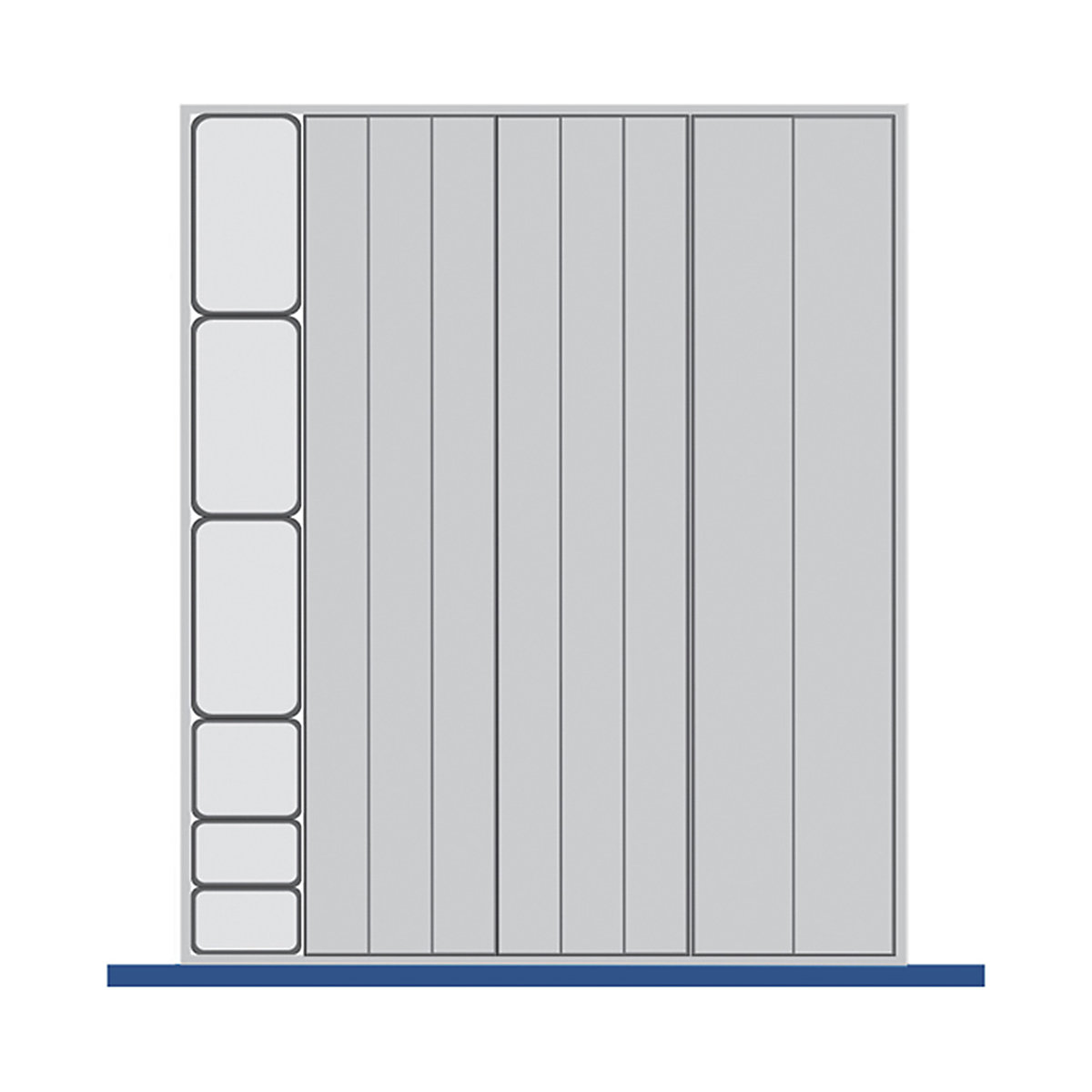 Bott Cubio Plastic Drawer Trays, Bott Cubio Plastic Drawer Trays, Bott Cubio Drawer Plastic Trays | 75h x 650w x 750d mm | Set B-0