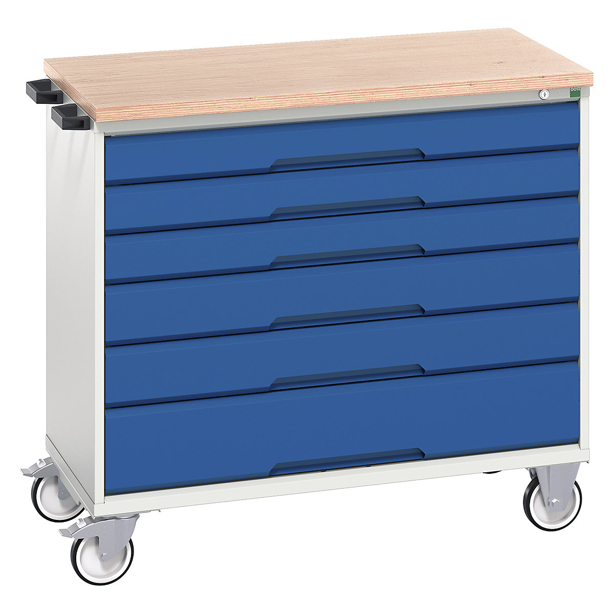 Bott Verso Mobile Cabinets | 1050mm Wide, Bott Verso Mobile Cabinets | 1050mm Wide, Bott Verso Mobile Cabinet | 980h x 1050w x 600d mm | 6 Drawers | MPX Top | Blue-0