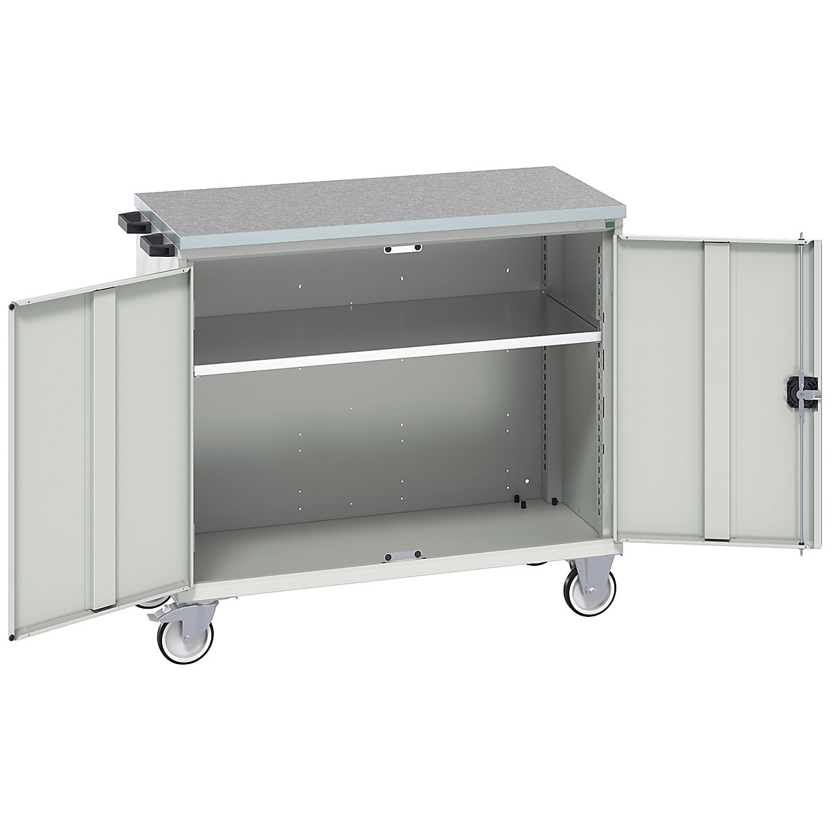 Bott Verso Mobile Cabinets | 1050mm Wide, Bott Verso Mobile Cabinets | 1050mm Wide, Bott Verso Mobile Cabinet | 980h x 1050w x 600d mm | Cupboard | Lino Top | Light Grey-0