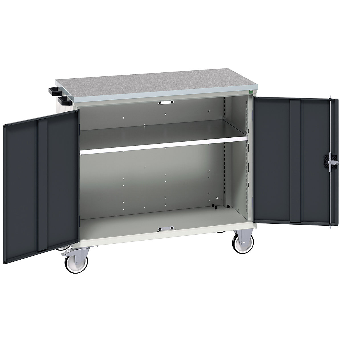 Bott Verso Mobile Cabinets | 1050mm Wide, Bott Verso Mobile Cabinets | 1050mm Wide, Bott Verso Mobile Cabinet | 980h x 1050w x 600d mm | Cupboard | Lino Top | Anthracite Grey-0