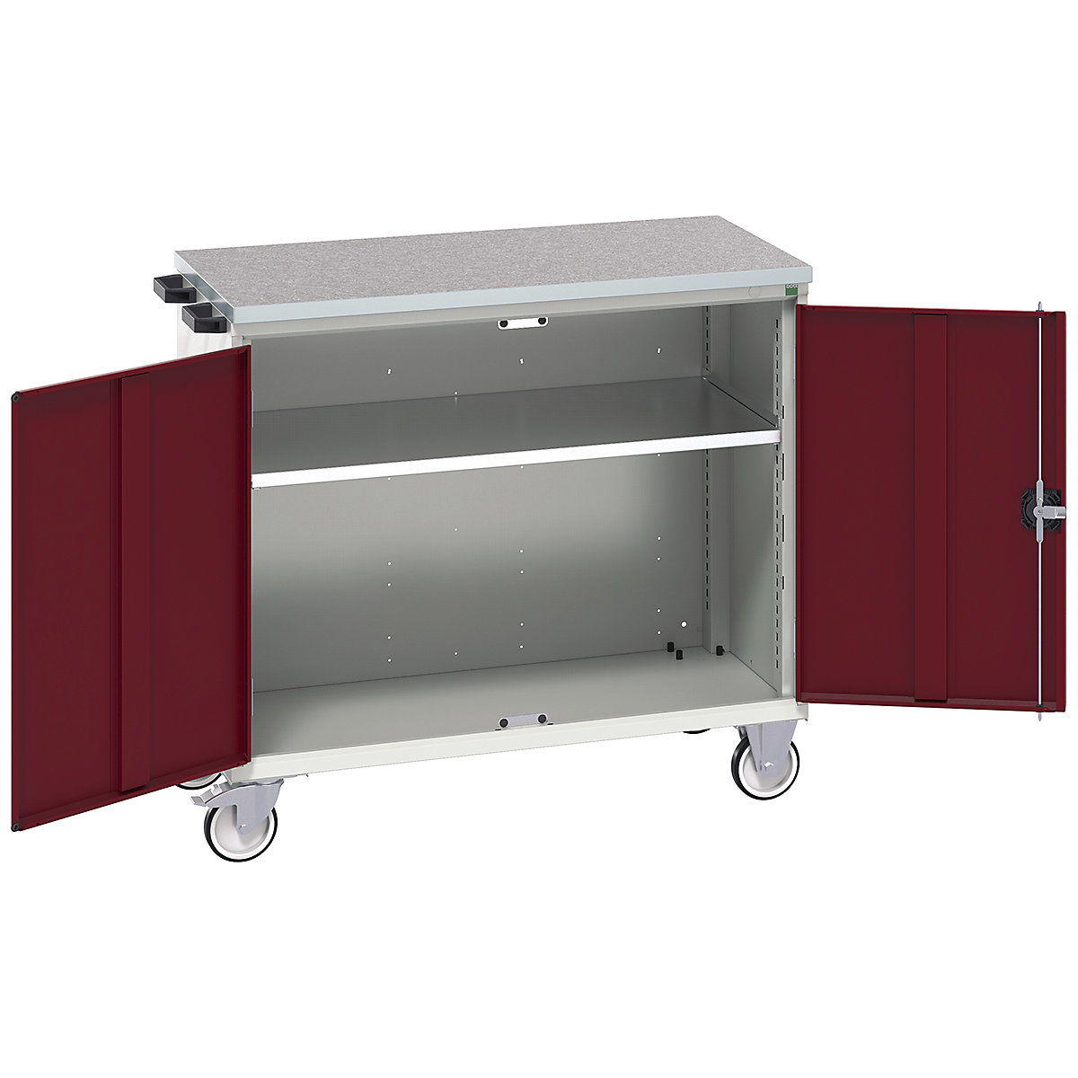Bott Verso Mobile Cabinets | 1050mm Wide, Bott Verso Mobile Cabinets | 1050mm Wide, Bott Verso Mobile Cabinet | 980h x 1050w x 600d mm | Cupboard | Lino Top | Red-0