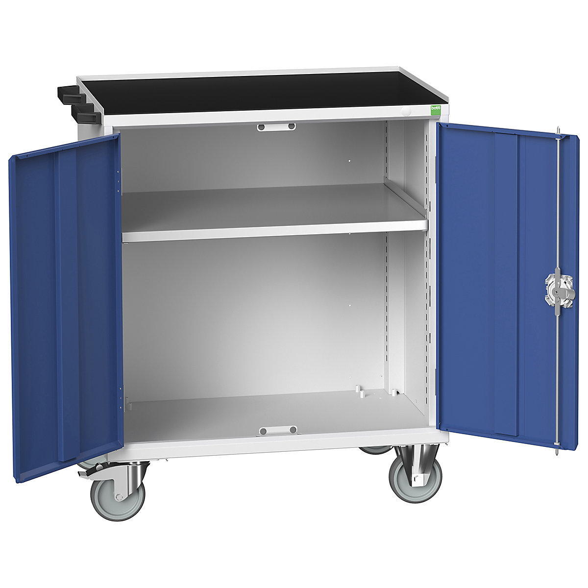 Bott Verso Mobile Cabinets | 800mm Wide, Bott Verso Mobile Cabinets | 800mm Wide, Bott Verso Mobile Cabinet | 965h x 800w x 550d mm | Cupboard | Top Tray & Mat | Blue-0