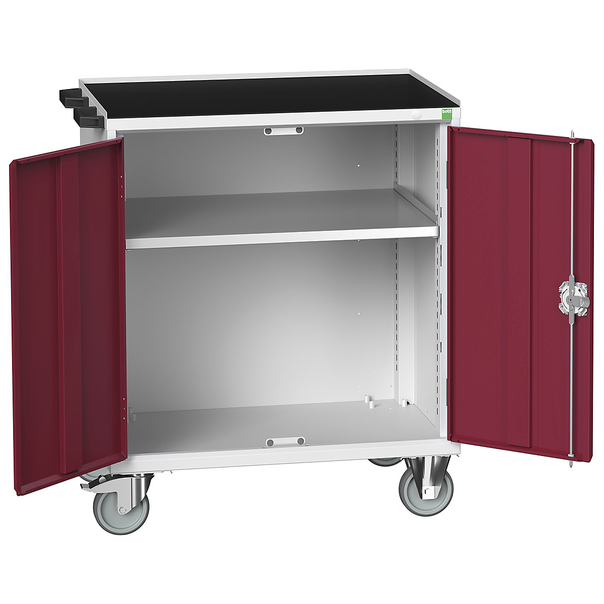 Bott Verso Mobile Cabinets | 800mm Wide, Bott Verso Mobile Cabinets | 800mm Wide, Bott Verso Mobile Cabinet | 965h x 800w x 550d mm | Cupboard | Top Tray & Mat | Red-0