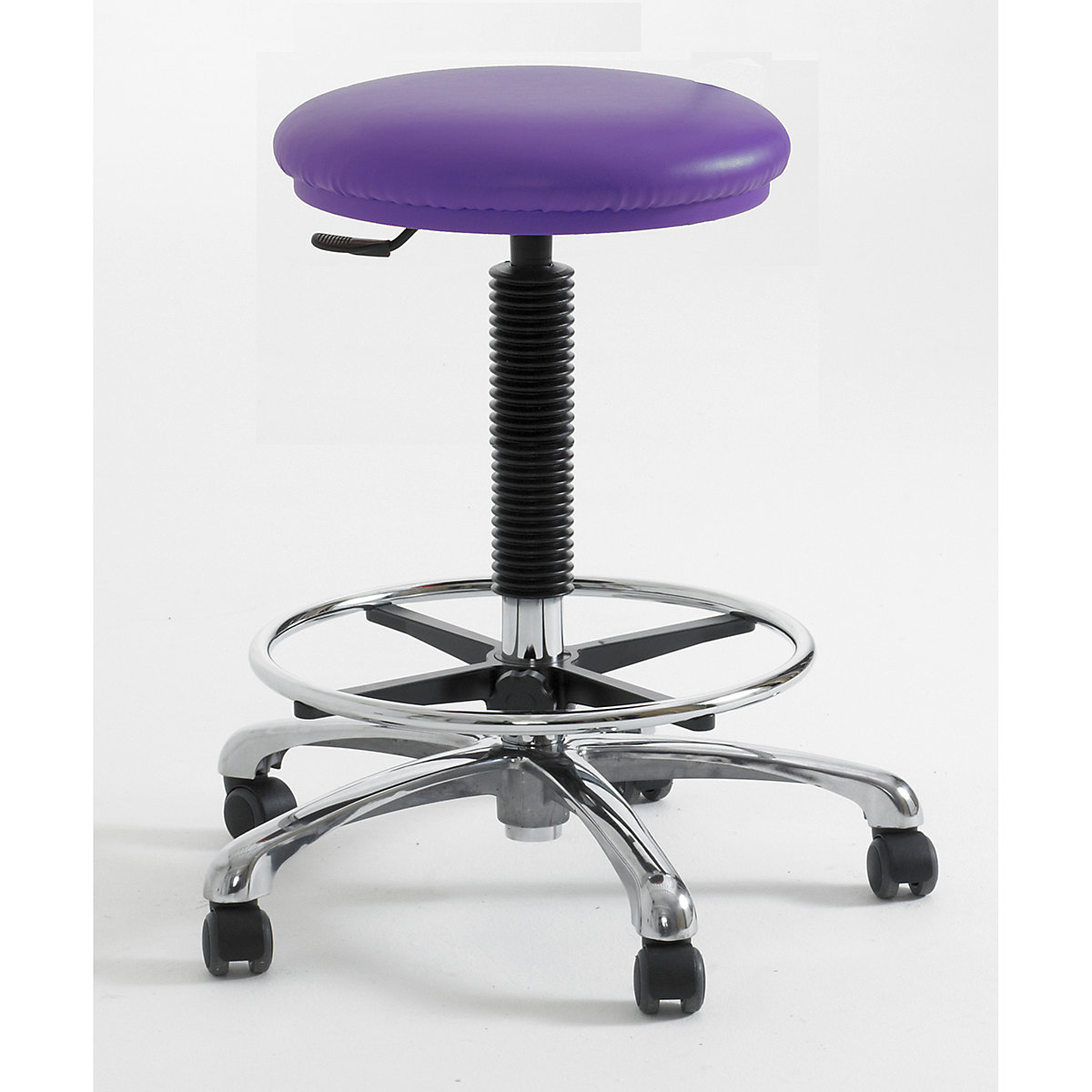 BiGDUG Cleanroom High Stools with HEPA Filter, BiGDUG Cleanroom High Stools with HEPA Filter, BiGDUG Cleanroom High Stool with Feet | 620-880mm Adjustment | Adjustable Foot Ring | Lilac-0