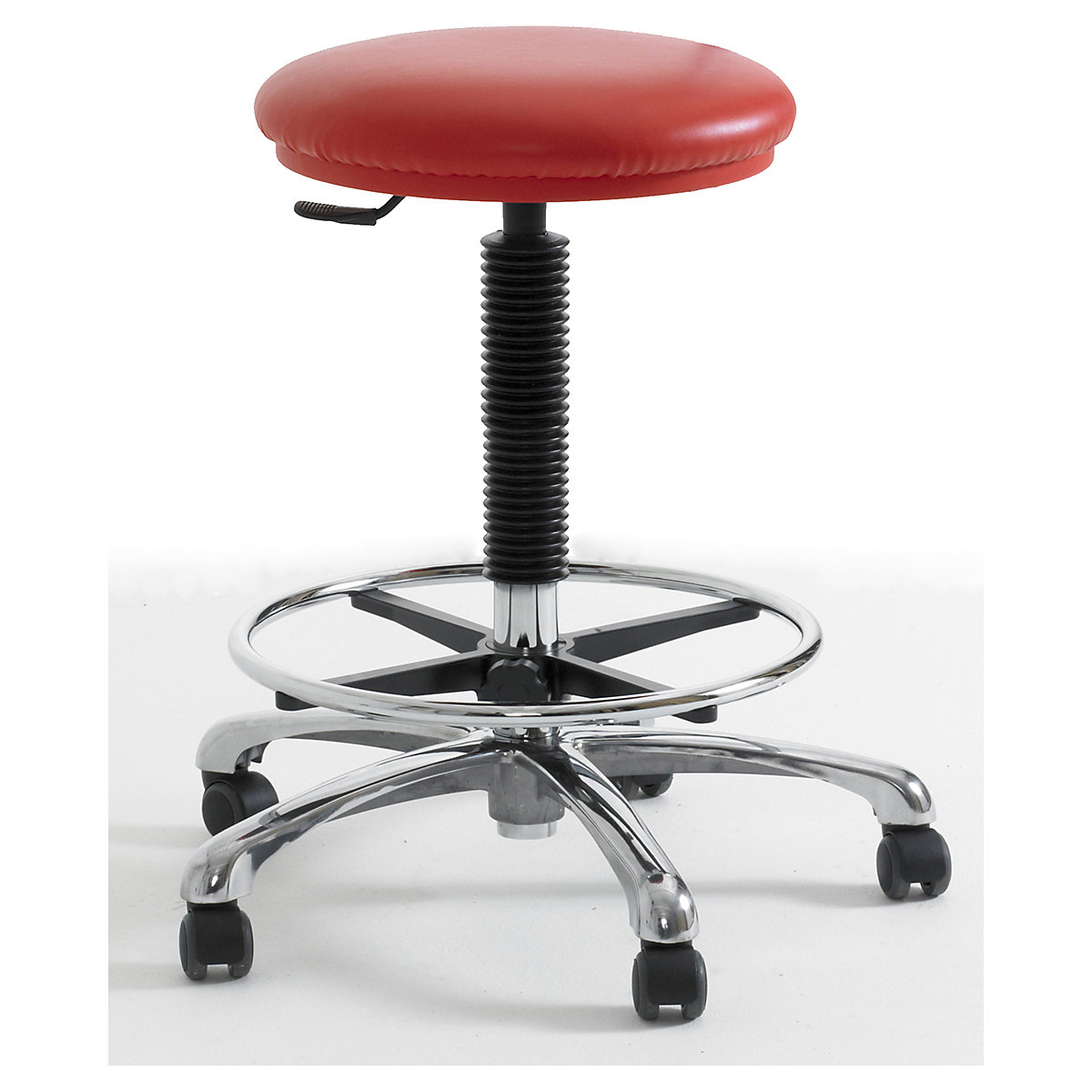 BiGDUG Cleanroom High Stools with HEPA Filter, BiGDUG Cleanroom High Stools with HEPA Filter, BiGDUG Cleanroom High Stool with Feet | 620-880mm Adjustment | Adjustable Foot Ring | Rouge-0