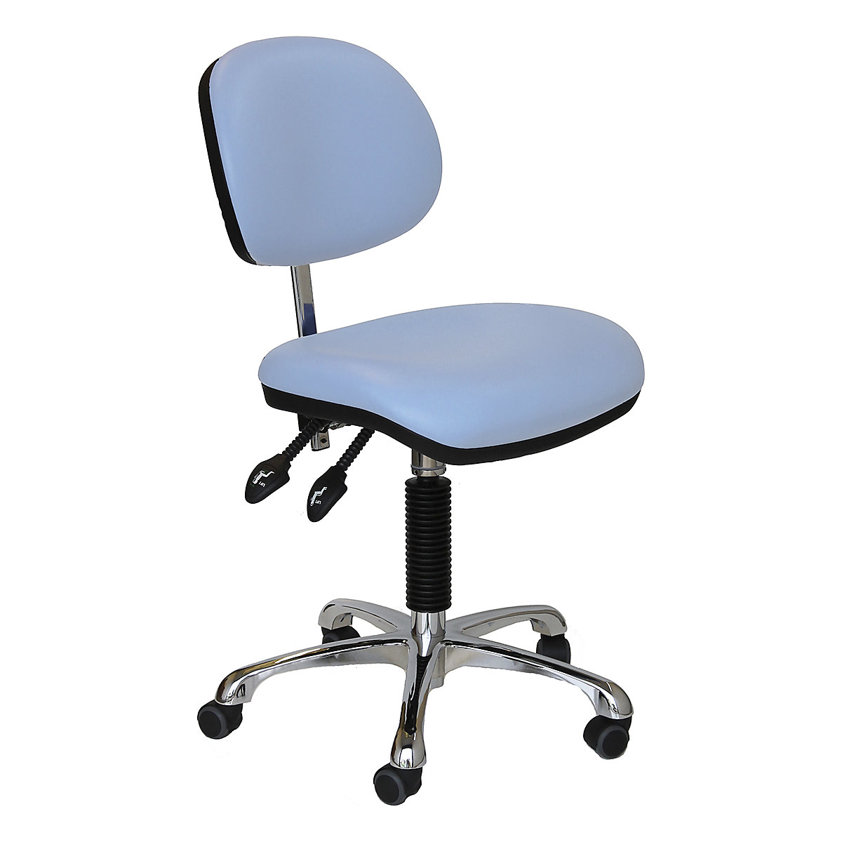BiGDUG Cleanroom Task Chairs with HEPA Filter, BiGDUG Cleanroom Task Chairs with HEPA Filter, BiGDUG Cleanroom Task Chair with Feet | 450-600mm Adjustment | Cool Blue-0