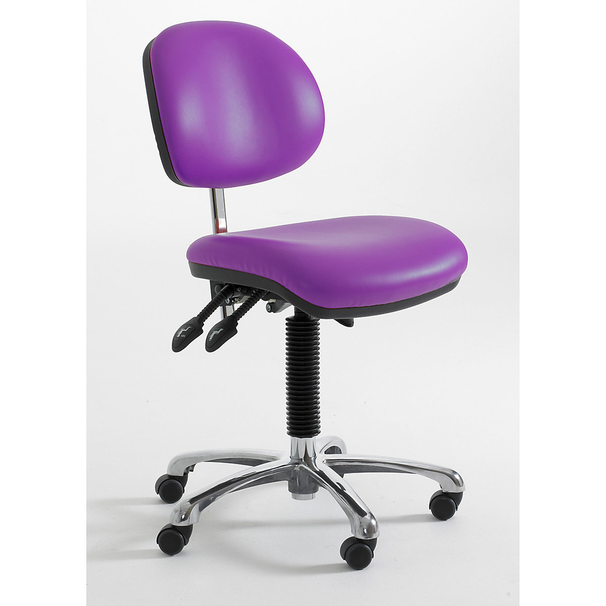BiGDUG Cleanroom Task Chairs with HEPA Filter, BiGDUG Cleanroom Task Chairs with HEPA Filter, BiGDUG Cleanroom Task Chair with Castors | 450-600mm Adjustment | Grape-0