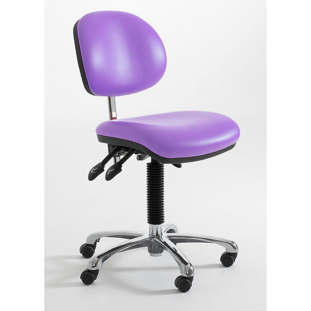 BiGDUG Cleanroom Task Chairs with HEPA Filter, BiGDUG Cleanroom Task Chairs with HEPA Filter, BiGDUG Cleanroom Task Chair with Feet | 450-600mm Adjustment | Lilac-0