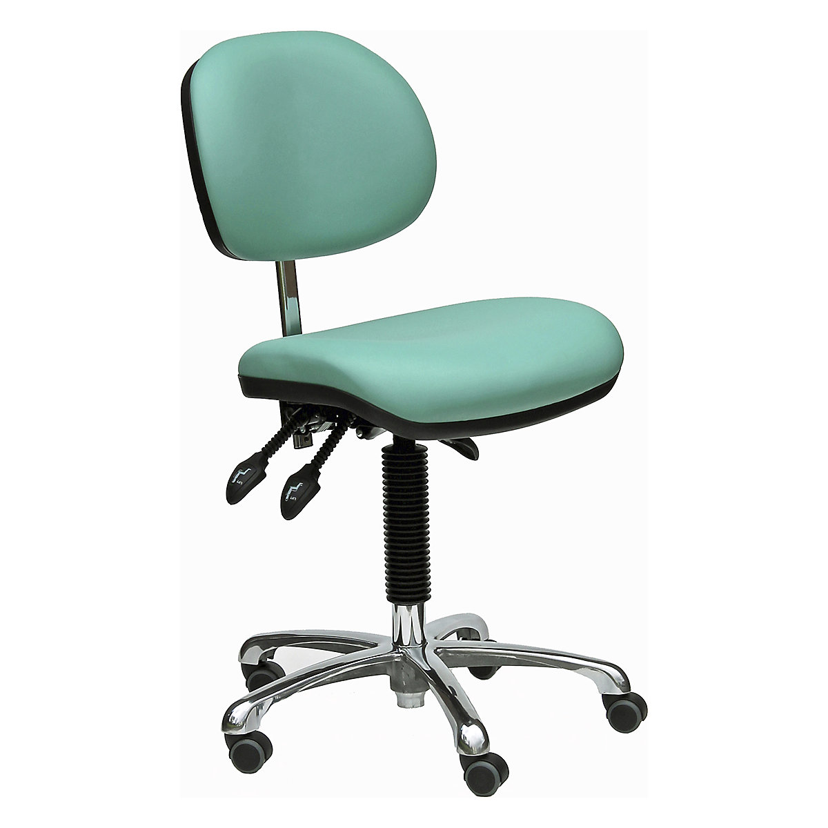 BiGDUG Cleanroom Task Chairs with HEPA Filter, BiGDUG Cleanroom Task Chairs with HEPA Filter, BiGDUG Cleanroom Task Chair with Feet | 450-600mm Adjustment | Sea Green-0