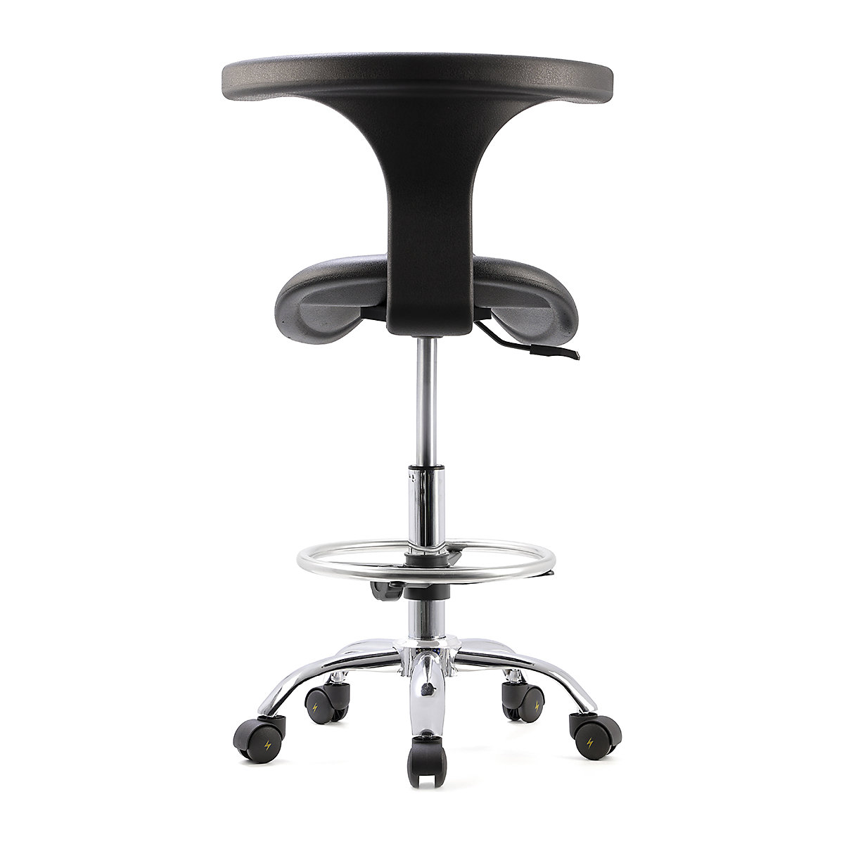 BiGDUG Essentials ESD Anti-Static Saddle Stool with Backrest (Product illustration 4)-3