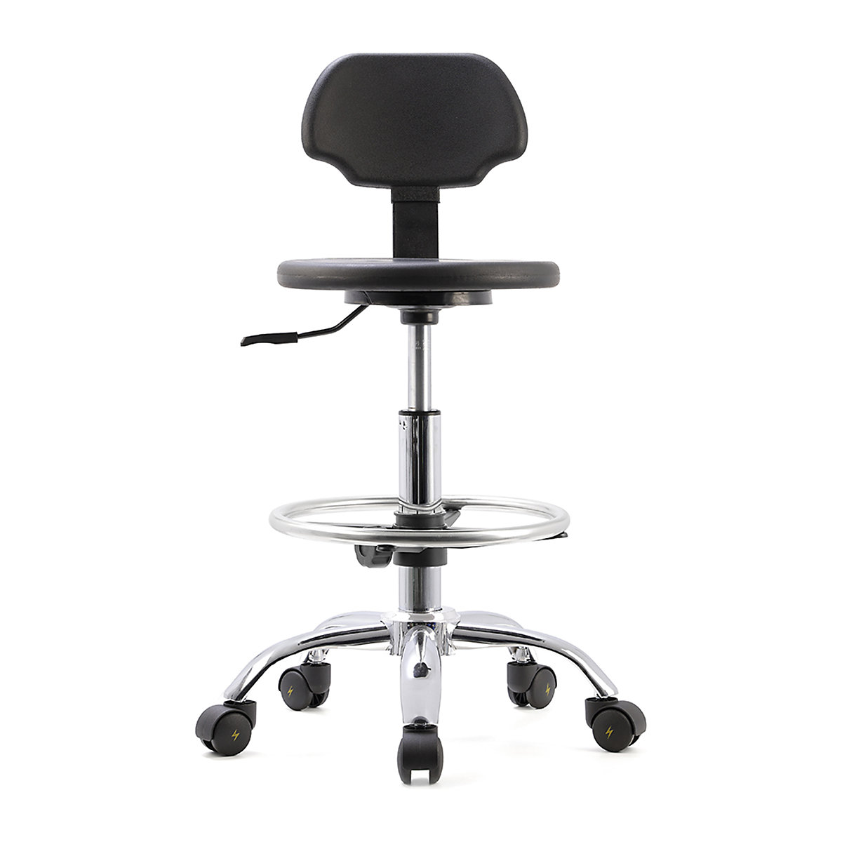 BiGDUG Essentials ESD Anti-Static Stool with Backrest (Product illustration 3)-2