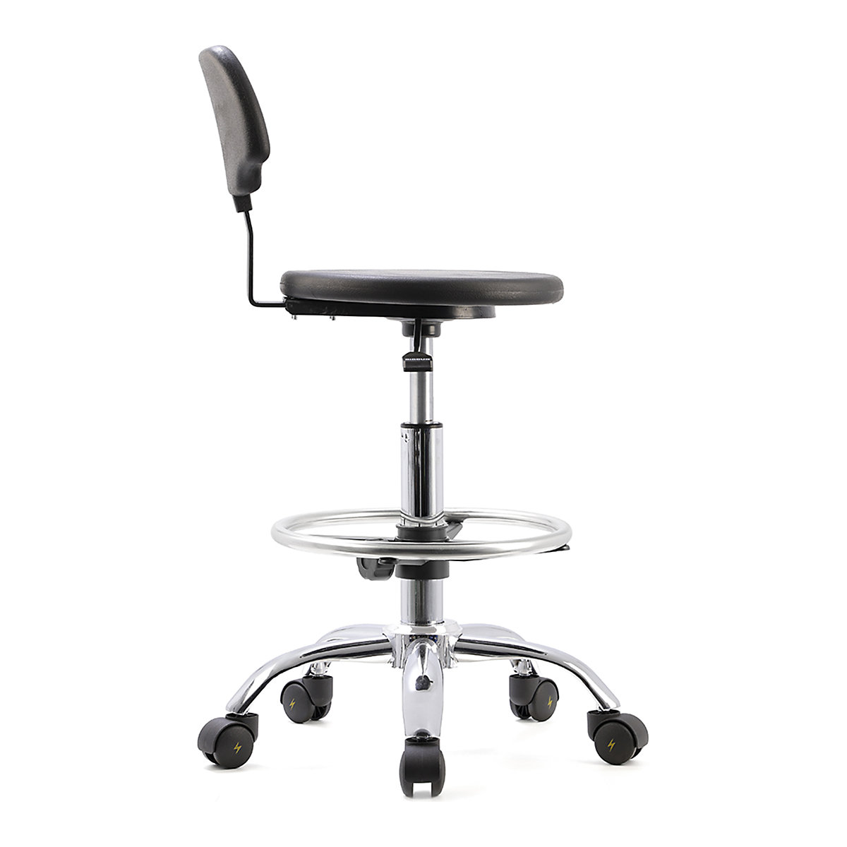 BiGDUG Essentials ESD Anti-Static Stool with Backrest (Product illustration 4)-3
