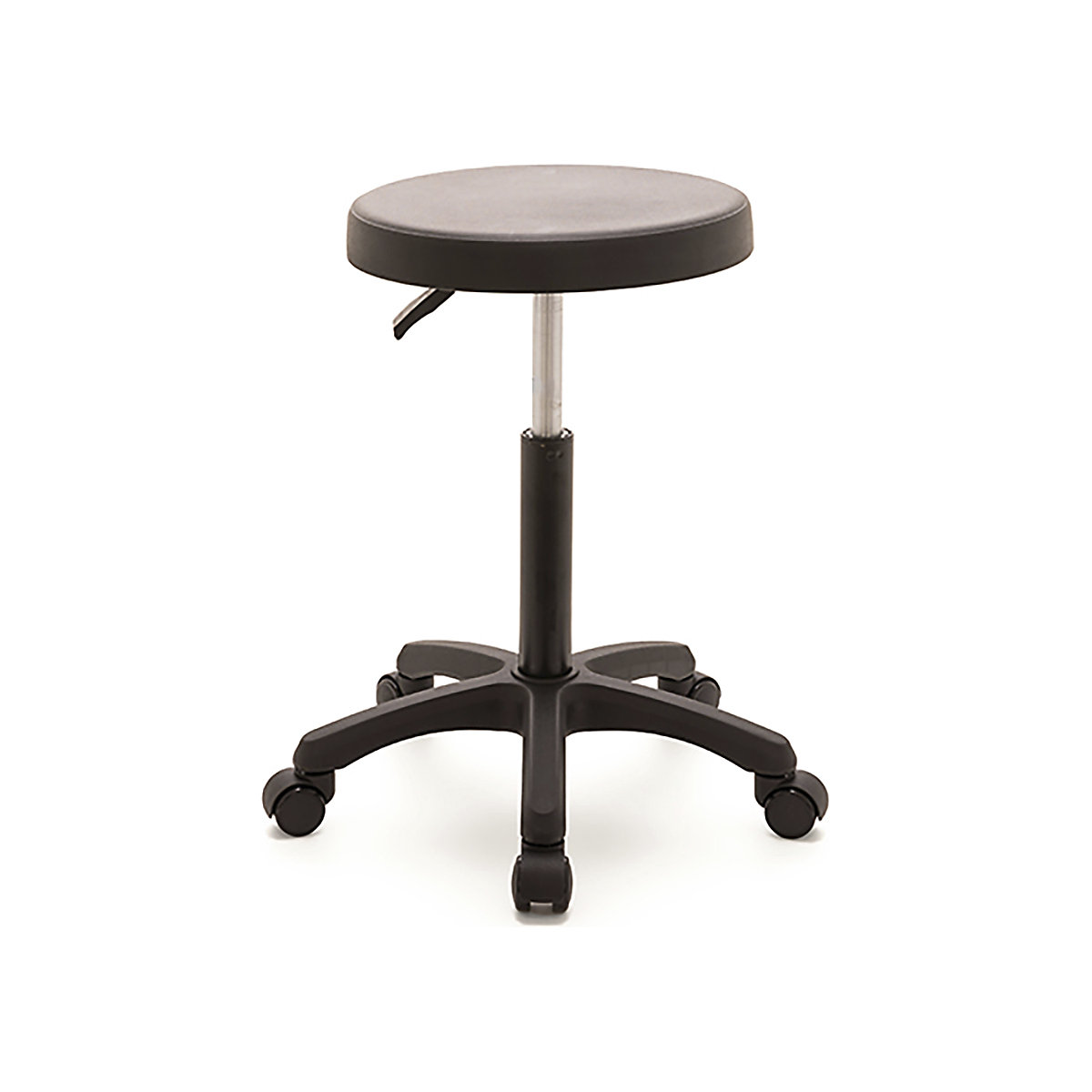 BiGDUG Essentials Industrial Stool, BiGDUG Essentials Industrial Stool, BiGDUG Essentials Industrial Stool | 490-690h x 360w x 360d mm | Black-0