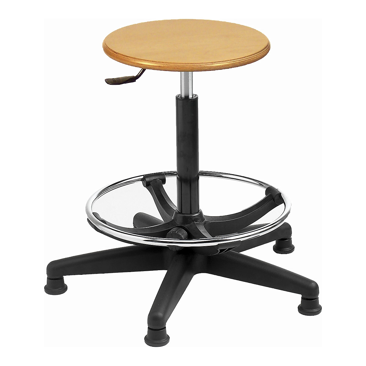 BiGDUG Wooden Workshop Stools, BiGDUG Wooden Workshop Stools, BiGDUG Wooden Workshop Stool | Adjustable Footrest with Feet | Seat Height 580 - 800mm-1