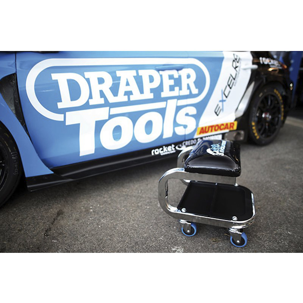 Draper Expert Evolution Work Stool with Storage (Product illustration 2)-1