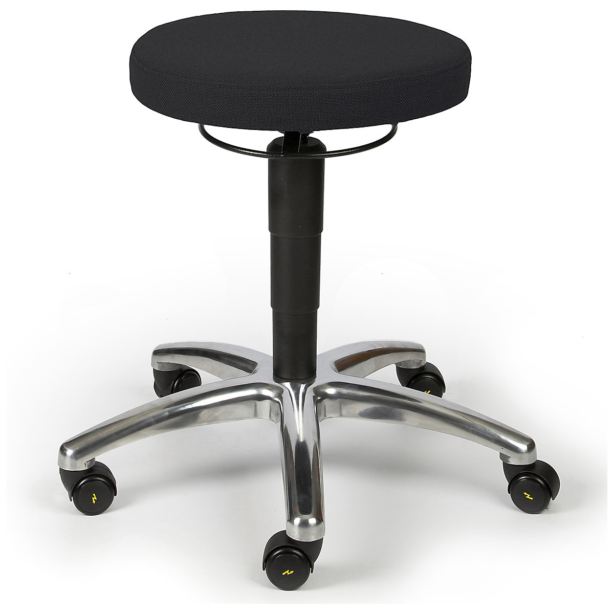 Techsit Tech Laboratory Round Stools, Techsit Tech Laboratory Round Stools, Techsit Tech Laboratory Round Stool | Aluminium Base | Soft Tyre Castors | Grey-0