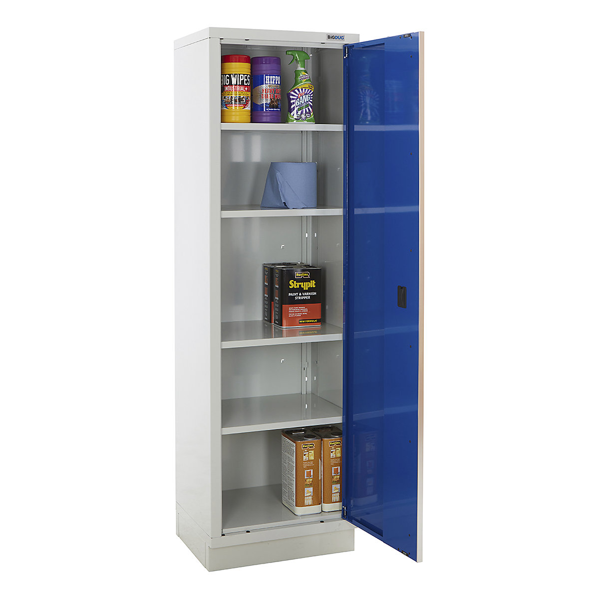 BiGDUG Modular Garage 1 Door Cupboard | 600mm Wide (Product illustration 2)-1