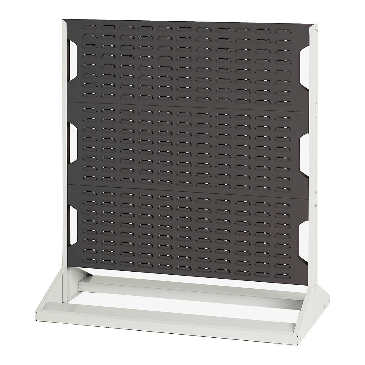 Bott Perfo Louvre Panel Rack | 1125mm High, Bott Perfo Louvre Panel Rack | 1125mm High, Bott Perfo Louvre Panel Rack | Double Sided | 1125h x 1000w x 550d mm | Without Boxes | Anthracite Grey-0
