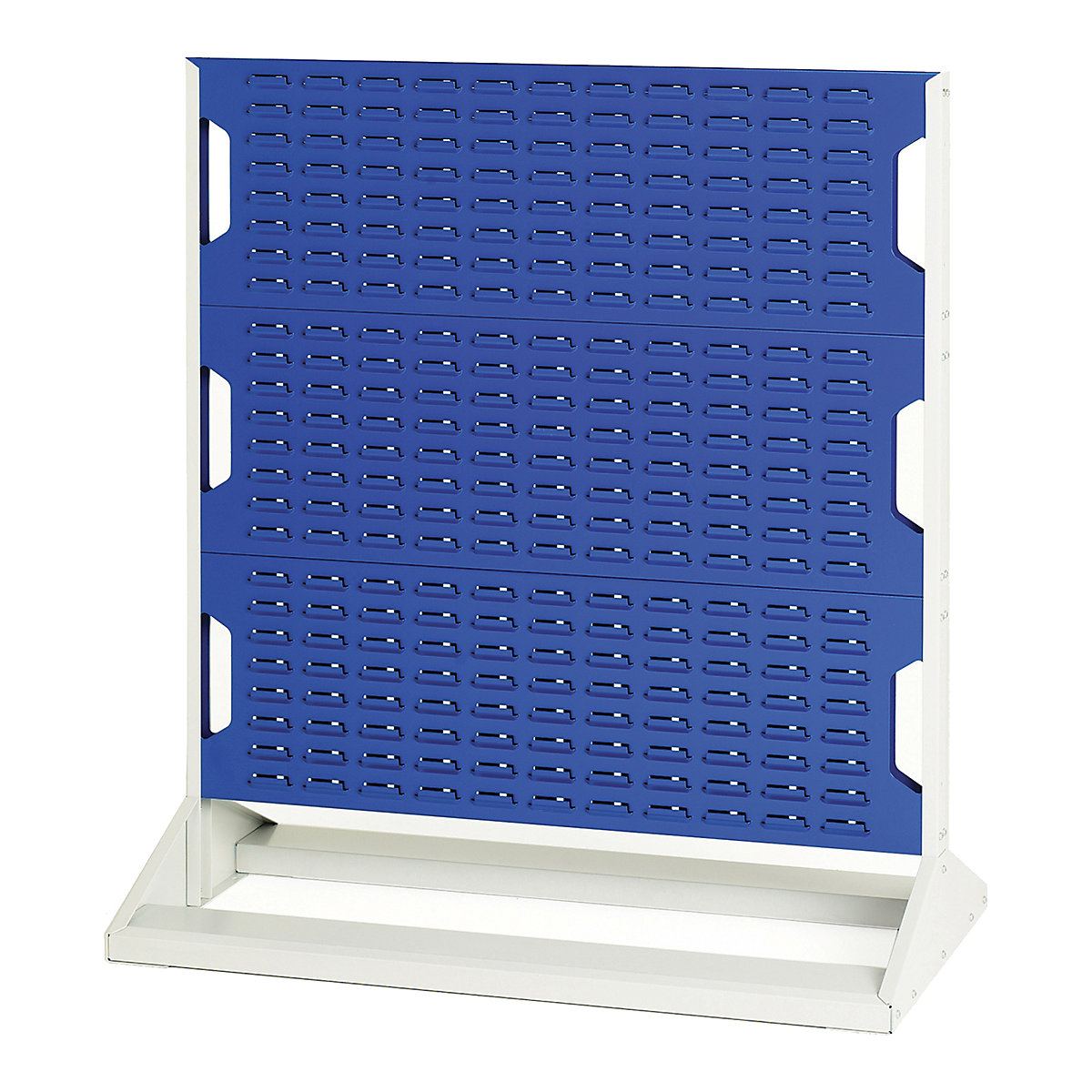 Bott Perfo Louvre Panel Rack | 1125mm High, Bott Perfo Louvre Panel Rack | 1125mm High, Bott Perfo Louvre Panel Rack | Single Sided | 1125h x 1000w x 550d mm | Without Boxes | Blue-0