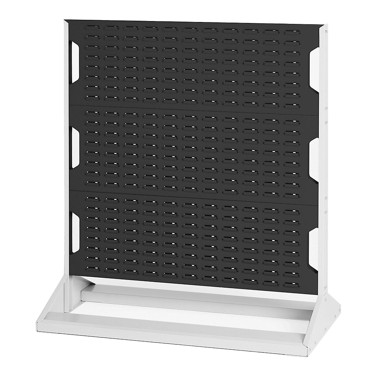 Bott Perfo Louvre Panel Rack | 1125mm High, Bott Perfo Louvre Panel Rack | 1125mm High, Bott Perfo Louvre Panel Rack | Single Sided | 1125h x 1000w x 550d mm | Without Boxes | Anthracite Grey-0