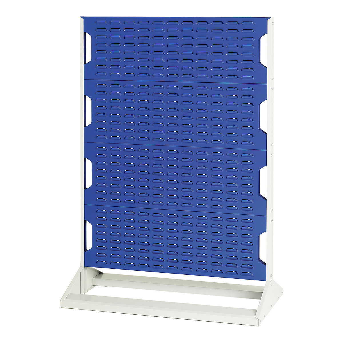 Bott Perfo Louvre Panel Rack | 1450mm High, Bott Perfo Louvre Panel Rack | 1450mm High, Bott Perfo Louvre Panel Rack | Double Sided | 1450h x 1000w x 550d mm | Without Boxes | Blue-0