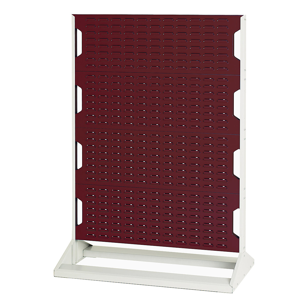 Bott Perfo Louvre Panel Rack | 1450mm High, Bott Perfo Louvre Panel Rack | 1450mm High, Bott Perfo Louvre Panel Rack | Double Sided | 1450h x 1000w x 550d mm | Without Boxes | Red-0
